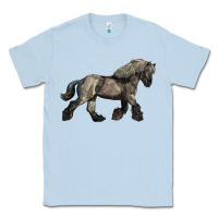 Dusty Blue Belgian Horse Classic Tee - LillyAllenDesigns
