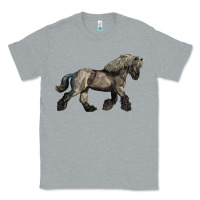 Heather Grey Belgian Horse Classic Tee - LillyAllenDesigns