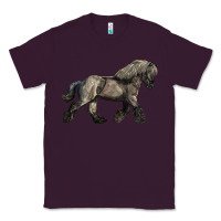 Plum Belgian Horse Classic Tee - LillyAllenDesigns