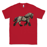 Red Belgian Horse Classic Tee - LillyAllenDesigns