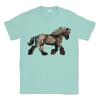 Seafoam Belgian Horse Classic Tee - LillyAllenDesigns