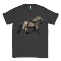 Smoke Belgian Horse Classic Tee - LillyAllenDesigns