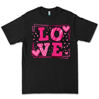 Black Love leopard frame Premium Tee - LillyAllenDesigns
