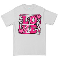 Dove Grey Love leopard frame Premium Tee - LillyAllenDesigns