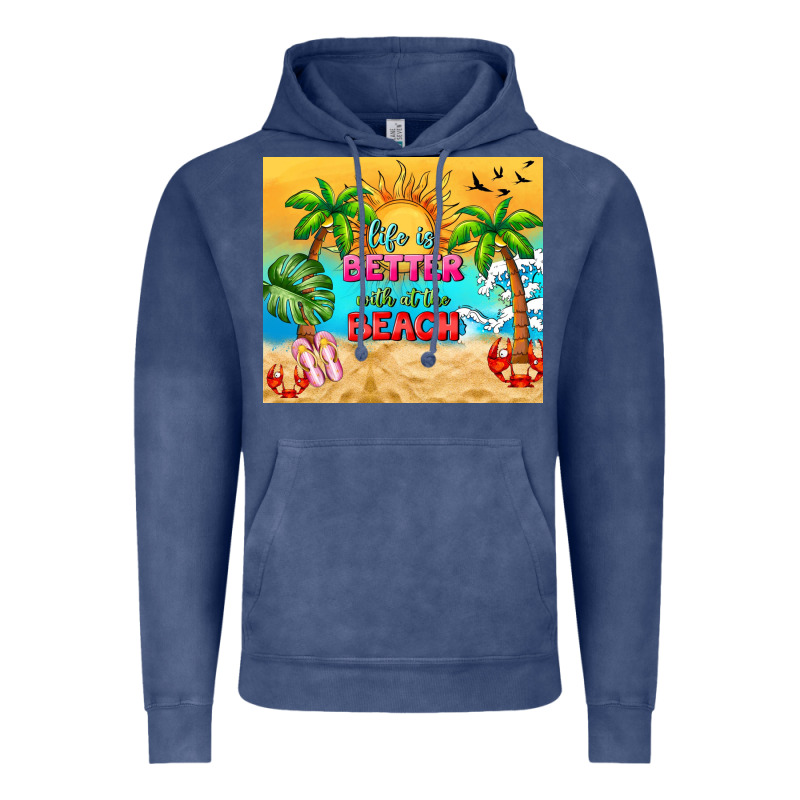 Life Is Better With At The Beach Vintage Hoodie by TumblerDesignByShophia | Teevron
