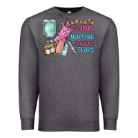 Charcoal Heather nursing student tears Premium Sweatshirt - RacoonDesign
