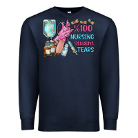 Navy nursing student tears Premium Sweatshirt - RacoonDesign