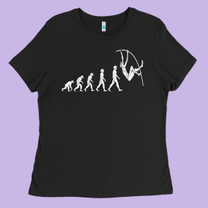 Evolution Pole Vault  Great Gifts Men Women Tess Ladies Tee Designed By Lanvoart