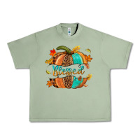 Oil Green Blessed pumpkin Urban Heavy Tee - NancyCooperArtShop