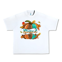 White Blessed pumpkin Urban Heavy Tee - NancyCooperArtShop