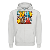 Dove Grey Softball nana leopard frame Zipper Hoodie - LillyAllenDesigns