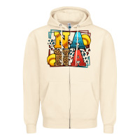Sandshell Softball nana leopard frame Zipper Hoodie - LillyAllenDesigns