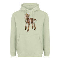 Matcha Baby Nubian Goat Heavyweight Hoodie - LillyAllenDesigns