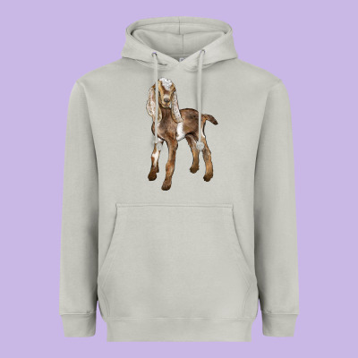 Baby Nubian Goat Heavyweight Hoodie Designed By Lillyallendesigns