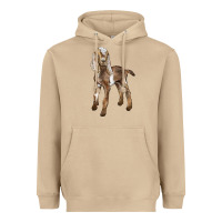 Mushroom Baby Nubian Goat Heavyweight Hoodie - LillyAllenDesigns