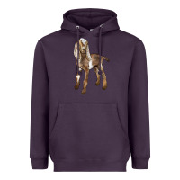 Plum Baby Nubian Goat Heavyweight Hoodie - LillyAllenDesigns