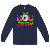 Navy boo crew Long Sleeve Tee - CowGirlArtShop