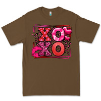 Cacao Xoxo Valentine's Day leopard frame Premium Tee - LillyAllenDesigns