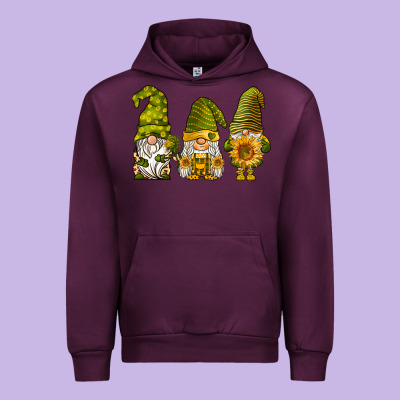 Sunflower Gnomies Urban Hoodie Designed By Barkaloodesign