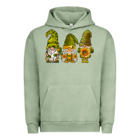 Pigment Oil Green sunflower gnomies Urban Hoodie - BarkalooDesign