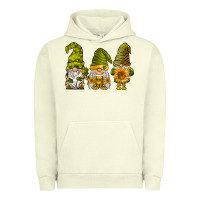 Pigment Pistachio sunflower gnomies Urban Hoodie - BarkalooDesign