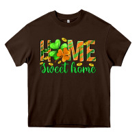Chocolate Brown st.patrick home sweet home Heavy Core Tee - BundleAndBundleShop