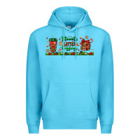 Ocean Blue flannels lattes leggings libbey glass Premium Hoodie - BundleAndBundleShop