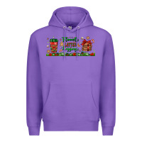 Purple flannels lattes leggings libbey glass Premium Hoodie - BundleAndBundleShop