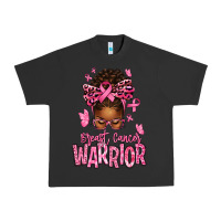 Pigment Black brest cancer warrior afro messy bun Urban Heavy Tee - texasbilliewilder