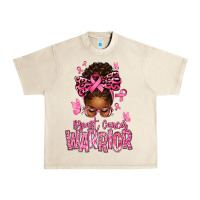 Sandshell brest cancer warrior afro messy bun Urban Heavy Tee - texasbilliewilder