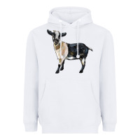 White Tennessee Fainting Goat Heavyweight Hoodie - LillyAllenDesigns