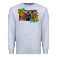 Heather Grey oh snap Premium Sweatshirt - RacoonDesign