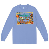 Colony Blue thankful grateful blessed Long Sleeve Tee - CowGirlArtShop