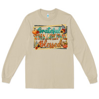 Mushroom thankful grateful blessed Long Sleeve Tee - CowGirlArtShop