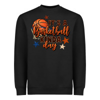 Black it's a basketball kinda day Heavyweight Sweatshirt - FaDigitalArtStudio