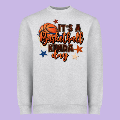 It's A Basketball Kinda Day Heavyweight Sweatshirt Designed By Fadigitalartstudio