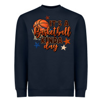 Navy it's a basketball kinda day Heavyweight Sweatshirt - FaDigitalArtStudio