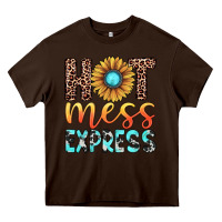 Chocolate Brown hot mess express Heavy Core Tee - JahusDesignShop