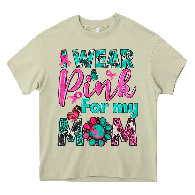 I Wear Pink For My Mom Heavy Core Tee by BundleAndBundleShop | Teevron