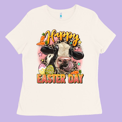 Happy Easter Day Ladies Tee Designed By Lillyallendesigns