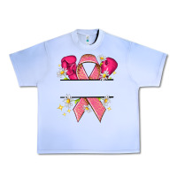 Grape Ice Personalized Breast Cancer ribbon Urban Heavy Tee - NancyCooperArtShop