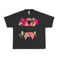 Pigment Black Personalized Breast Cancer ribbon Urban Heavy Tee - NancyCooperArtShop
