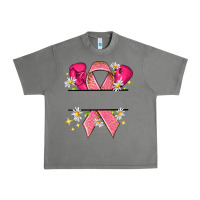 Tornado Personalized Breast Cancer ribbon Urban Heavy Tee - NancyCooperArtShop
