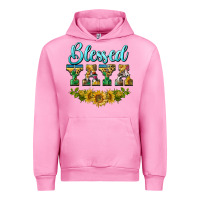 Fuchsia Pink blessed yaya Urban Hoodie - BarkalooDesign