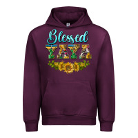 Mauve Wine blessed yaya Urban Hoodie - BarkalooDesign