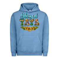 Pigment Pebble Blue blessed yaya Urban Hoodie - BarkalooDesign