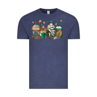 Vintage Denim indian headdress coffee cups Vintage Tee - Jasminsmagicworld