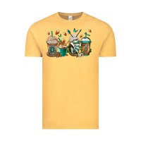 Vintage Mustard indian headdress coffee cups Vintage Tee - Jasminsmagicworld