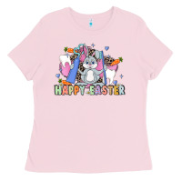 Bubblegum Pink Easter Easter Dental Ladies Tee - LillyAllenDesigns