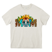 Football Mom Sunflower Leopard Heavy Core Tee | Teevron